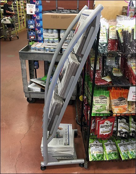 Sickles Curved Newspaper Rack