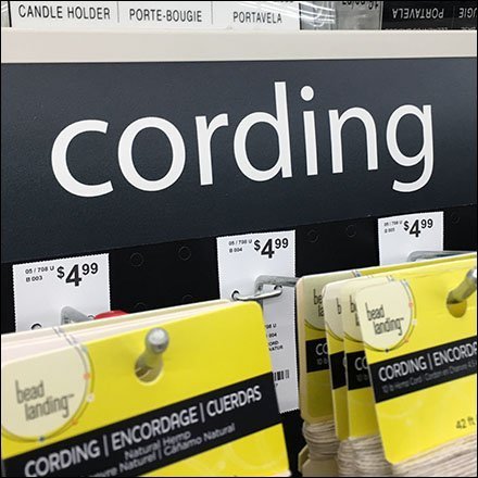 Craft Cording Inline Gondola Merchandising Feature
