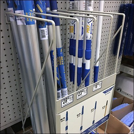 Get the Right Extension Pole Divided Rack