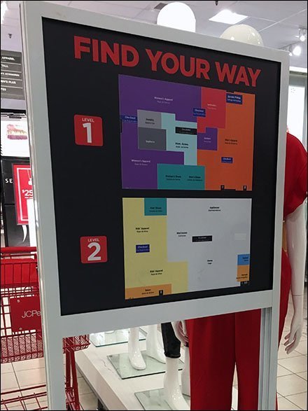 Find Your Way Color-Coded Store Map