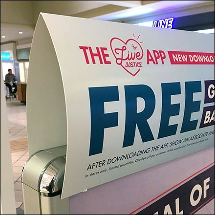 Free Gift With App Download Sign Header