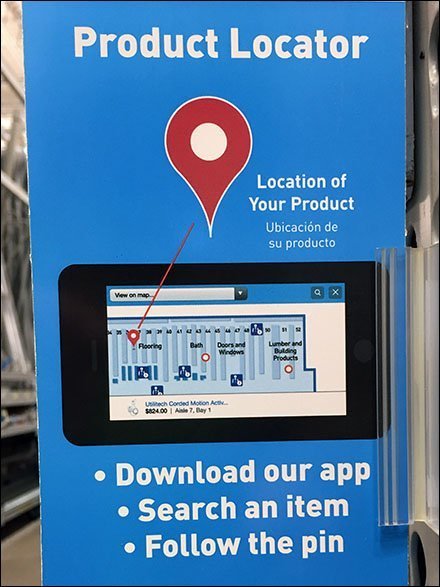 Product Locator Aisle Reminder Sign