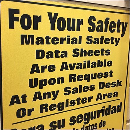Material Safety Data Sheets Posted in Retail Feature