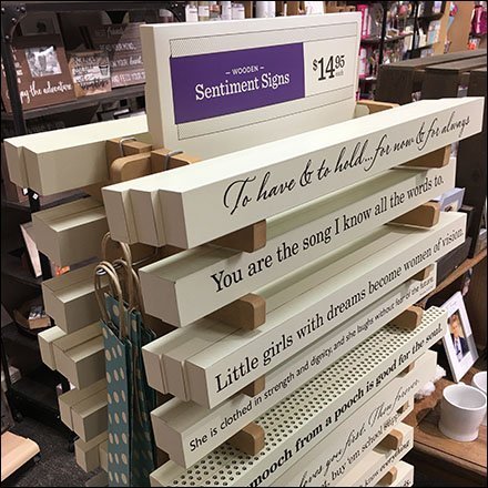 Sentimental Wood Sign Stacked Tower