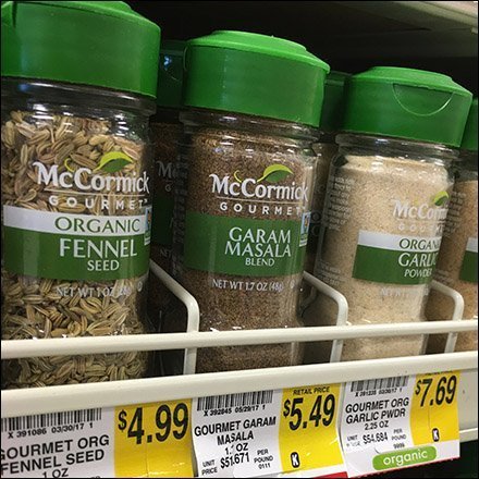 McCormick Gravity Feed Wood Spice Rack