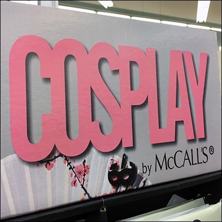 Cosplay Sewing Pattern McCall's Floorstand Display