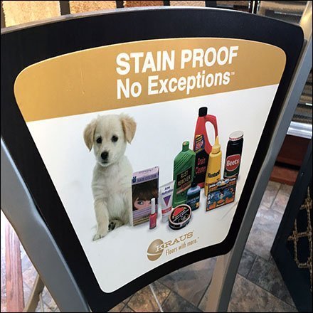 No Exceptions Stain Proof Flooring Samples
