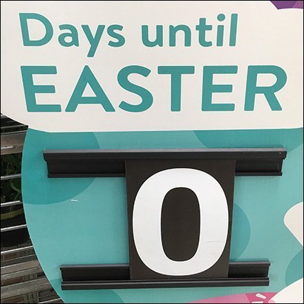 Zero Days Until Easter Countdown