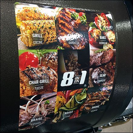 8-In-1 Grilling Capability Merchandising Feature