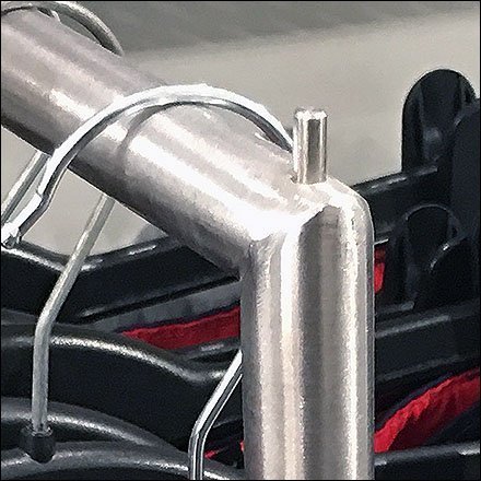Drop-Arm Faceout Intermediate Pin-Stops