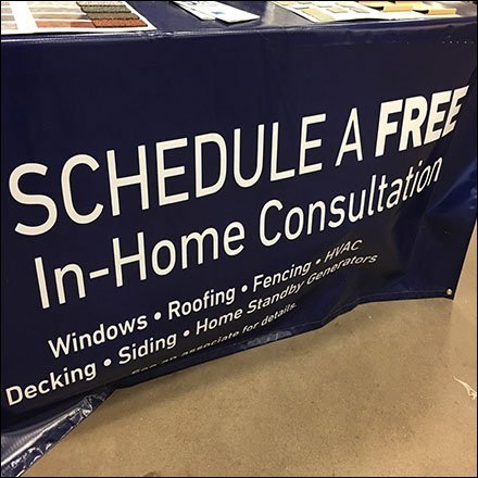 Comprehensive Home Repair Drape Display