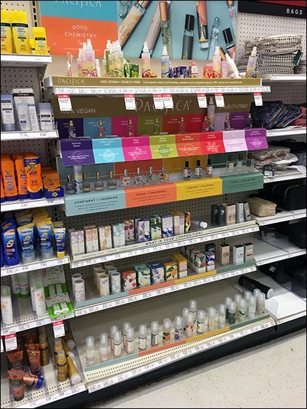 Pacifica Fragrances Inline Gondola Display
