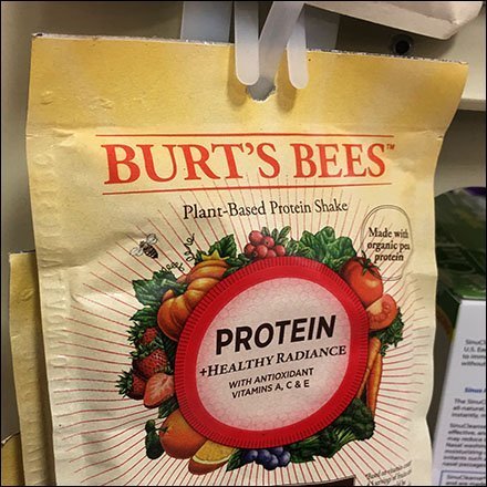 Burt's Bees Protein Shake Strip Merchandiser