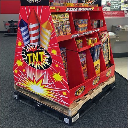Fireworks Double-Pallet Display Merchandising