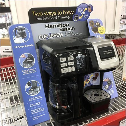 Hamilton Beach Coffee Maker Square-Base Display