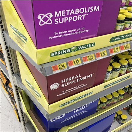 Health Supplement Dimensional Display Signs