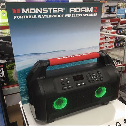 Monster Waterproof Speaker Seaside Display