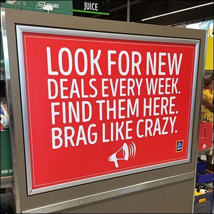 Aldi Deals Brag In-Store Promotion