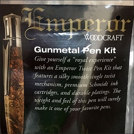 Gunmetal Writing Instrument Component Kit