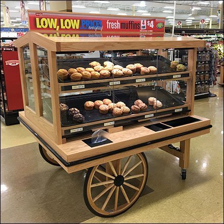 Muffin Wagon Merchandising In-Store