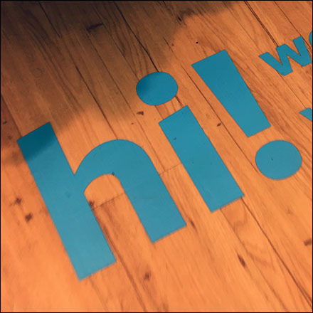 Carter’s-Says-Hi Floor Graphic Welcome