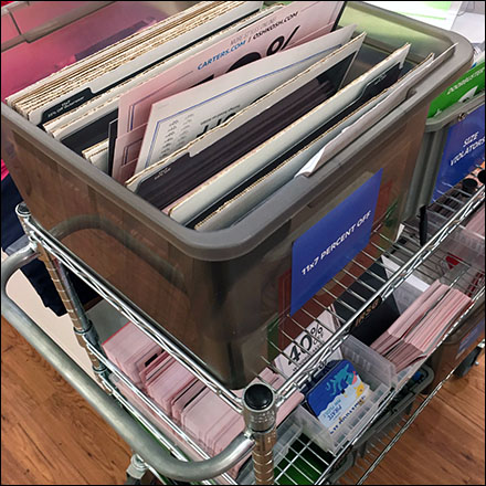 Carter's Visual Merchandising Signage Cart