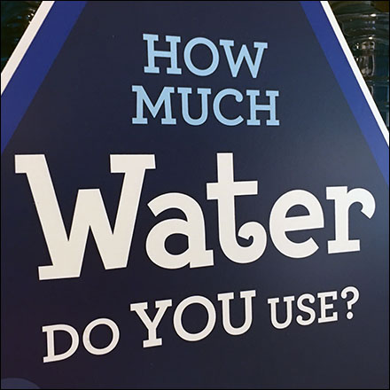Color-Coded Water Conservation Display