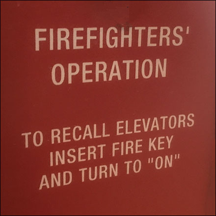 Elevator Emergency Operation Notice