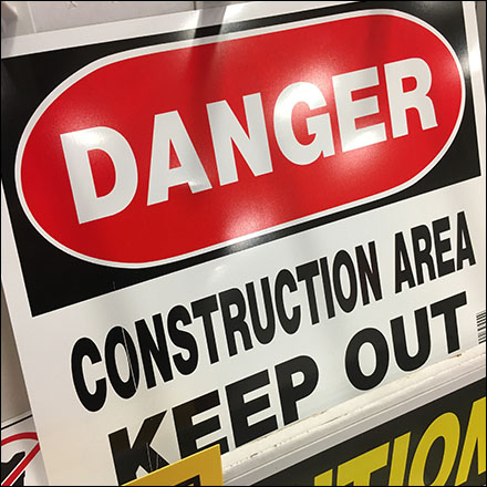 Security Signs In-Aisle Display Aux