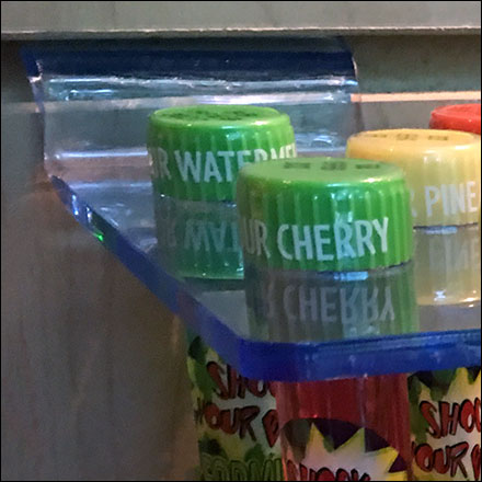 Test-Tube Acrylic Slatwall Ledge Display