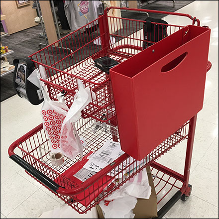 Triple-Tier-Cart Sidesaddle Sign Holder
