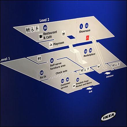 Two-Story IKEA Store Navigation Map