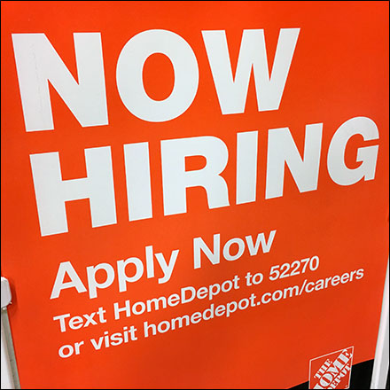Now-Hiring Text Message Signage