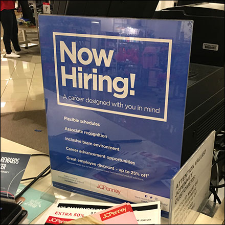 Career Hiring Counter-Top Sign