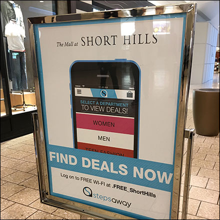 Short-Range Mall Mobile App Sign