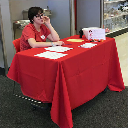 Target Manned Hiring Table At Store Entry Square2