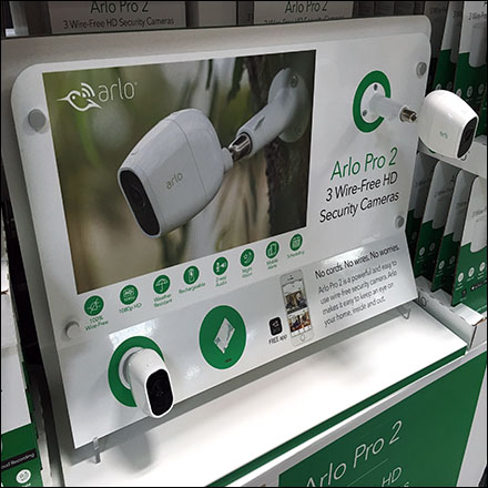 Arlo Pro-2 HD-Camera Pallet-Rack-Display