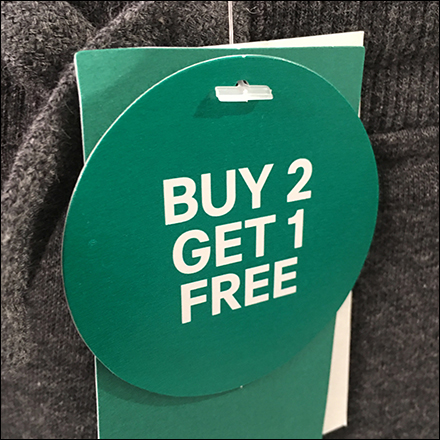 BOGO Apparel Merchandise Tag Identifier