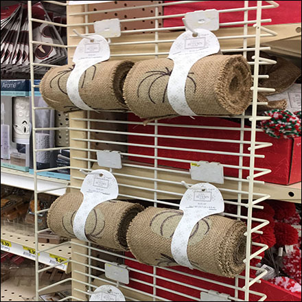 Decorative Burlap PowerWing Display Merchandising