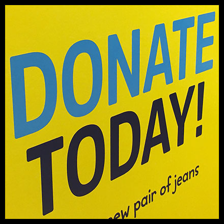 Donate-New-Clothing Collection Bin In-Store