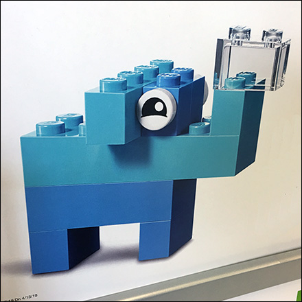 Lego Dimensional Logo Masthead Sign – Fixtures Close Up