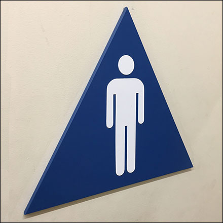 Men’s Restroom Triangle Gender-Identifier