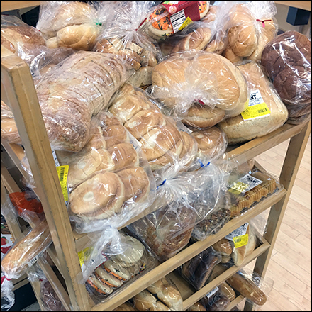 Bakery Angled Wood Rack