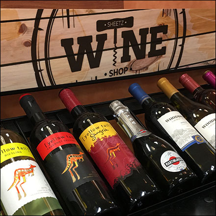 Sheetz Grab-And-Go Wine Rack Merchandising