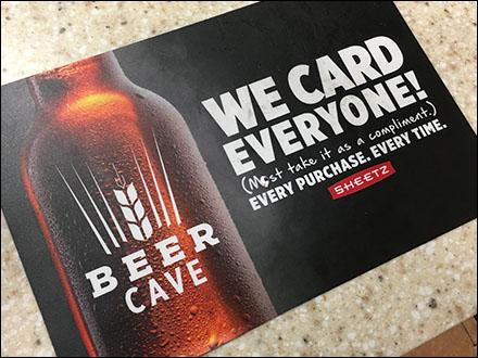 Sheetz We-Card-Everyone Counter Mat