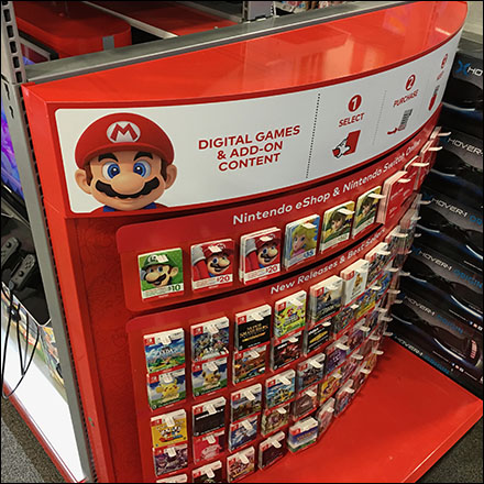 XBox Curved-Endcap Pick-Card Merchandising