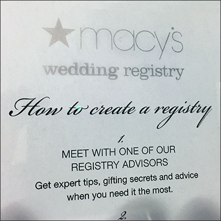 How To Create A Gift Registry Table-Top Guide