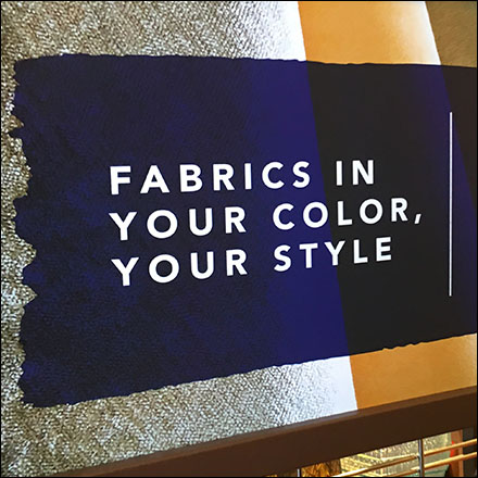 Fabric-Sample Array Floor-Stand Rack