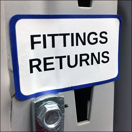 Fittings Returns Pallet-Rack J-Hook Feature