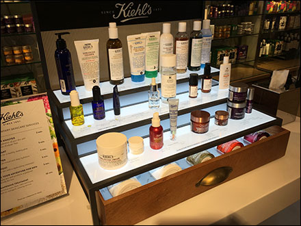 Kiehl's Cosmetics Lineup Countertop Display
